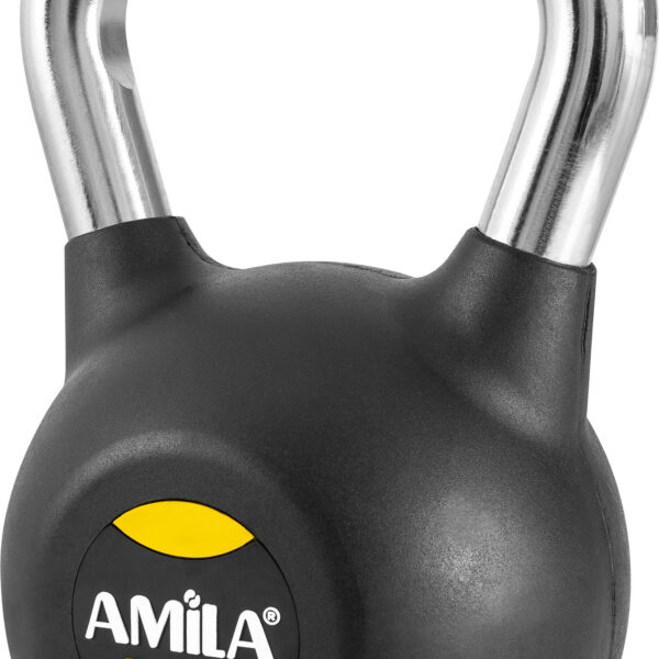 AMILA Kettlebell Rubber Cover Cr Handle 24kg