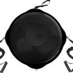 AMILA Balance Ball με Ξύλινη Βάση Mat Black 63cm