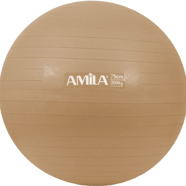 Μπάλα Γυμναστικής AMILA GYMBALL 75cm Χρυσή Bulk