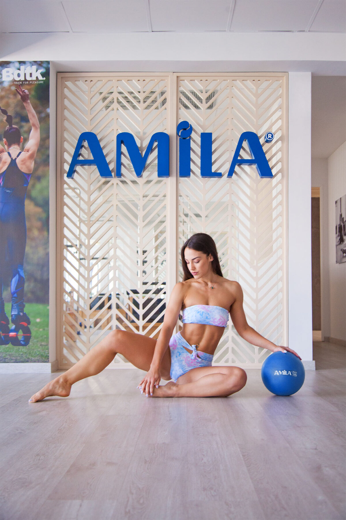 Μπάλα Γυμναστικής AMILA Pilates Ball 19 cm Μπλε Bulk - Image 2