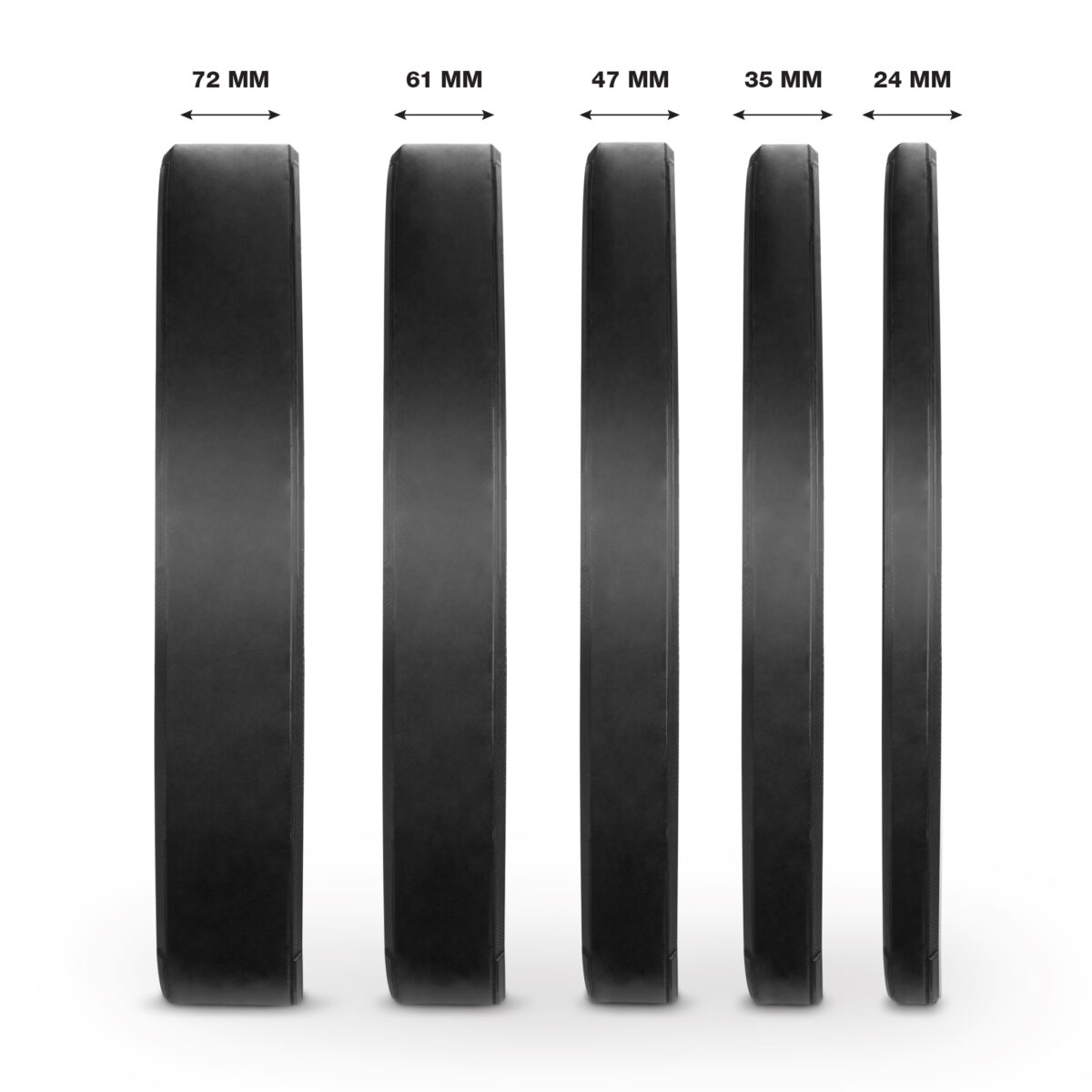 Δίσκος AMILA Black R Bumper Slim 50mm 25Kg - Image 4