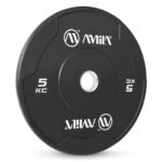 Δίσκος AMILA Black W Bumper Slim 50mm 5Kg - Image 2