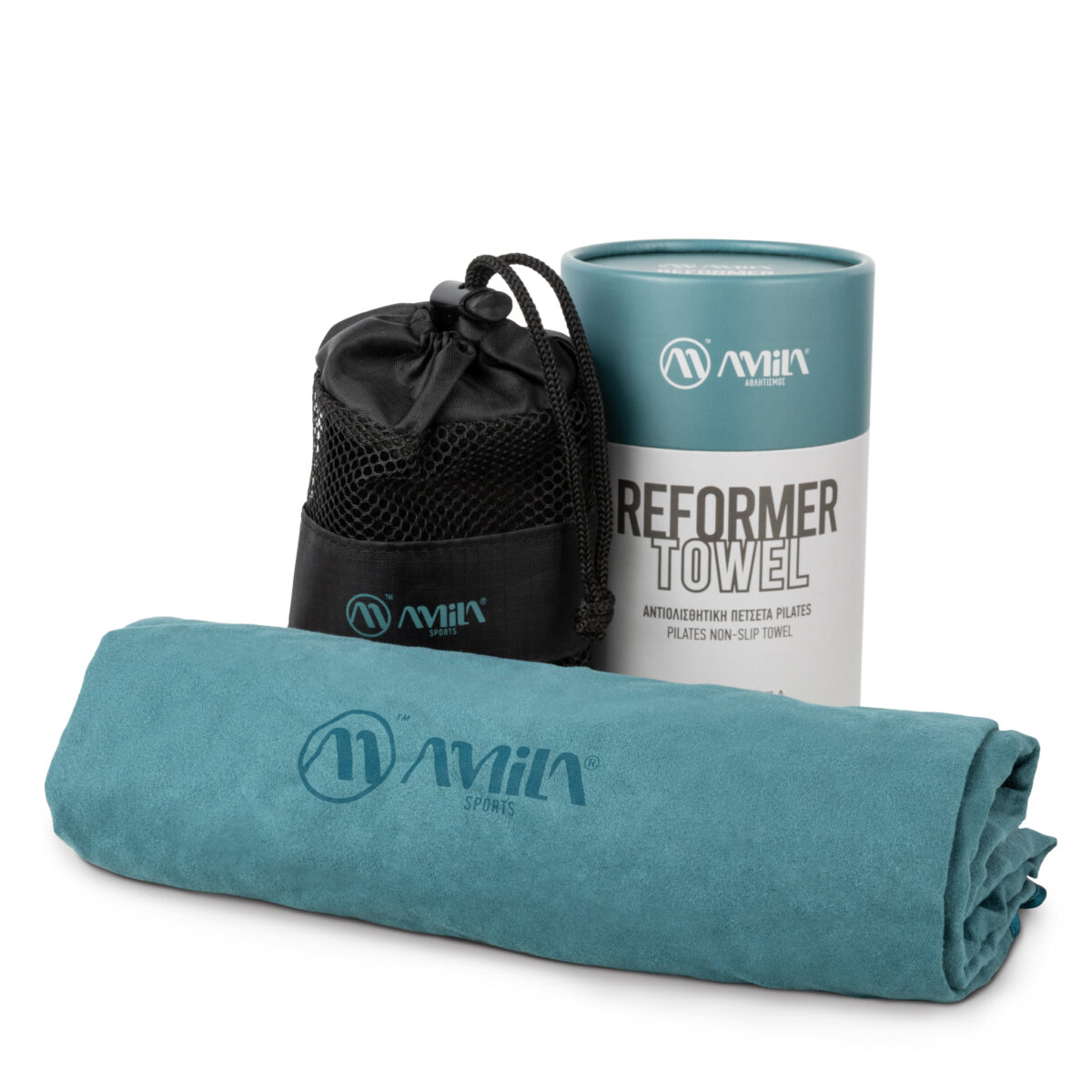 Αντιολισθητική Πετσέτα Pilates ReformerTowel Trinity Teal Green - Image 2