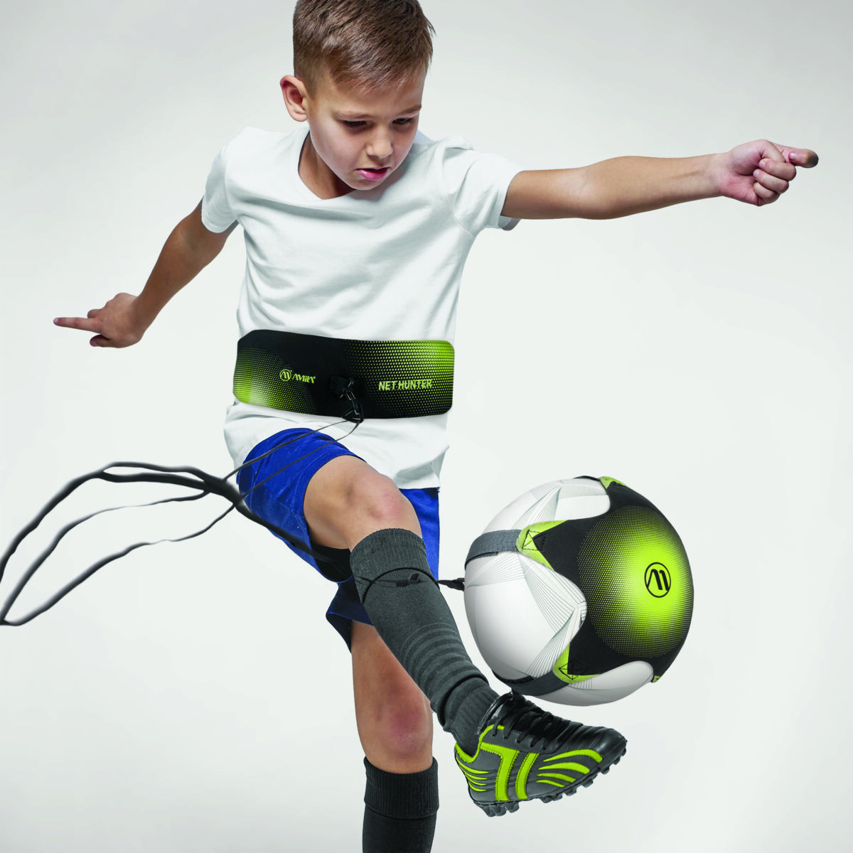 Σετ εξάσκησης Ποδοσφαίρου Soccer Kick Trainer Net Hunter – Black - Image 5